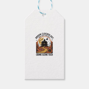 Étiquettes-cadeau Chemise de technicien de scène de crime Funny Hall