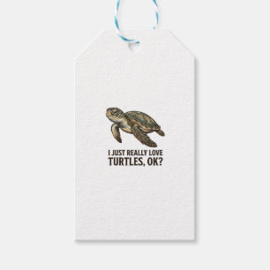 Étiquettes-cadeau Chemise drôle de tortue de mer amateur de tortue v