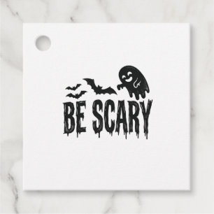 Étiquettes Cadeau Chemise Halloween Chauve-Souris Fantôme Vintage Ef