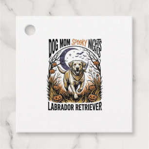 Étiquettes Cadeau Chemise Halloween Labrador Vintage Graphique Maman