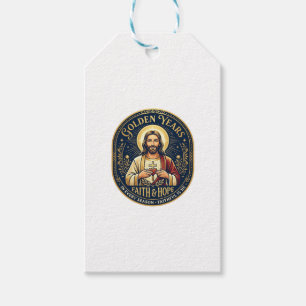 Étiquettes-cadeau Chemise Vintage Jésus Retraite Chrétienne