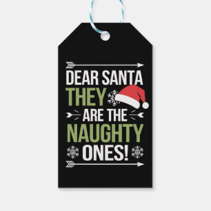 Étiquettes-cadeau Cher Père Noël, Ce Sont Les Maudits Noël