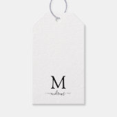 Étiquettes-cadeau Cher rennes de Noël sur noir (Devant)