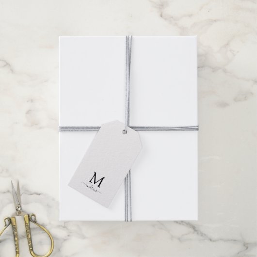 Étiquettes-cadeau Cher rennes de Noël sur noir (Avec de la ficelle)