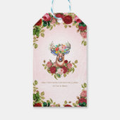 Étiquettes-cadeau Cher Rose Floral doux et rose (Dos)