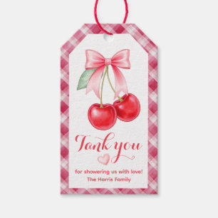 Étiquettes-cadeau Cherry Baby shower Merci Favoriser Tags