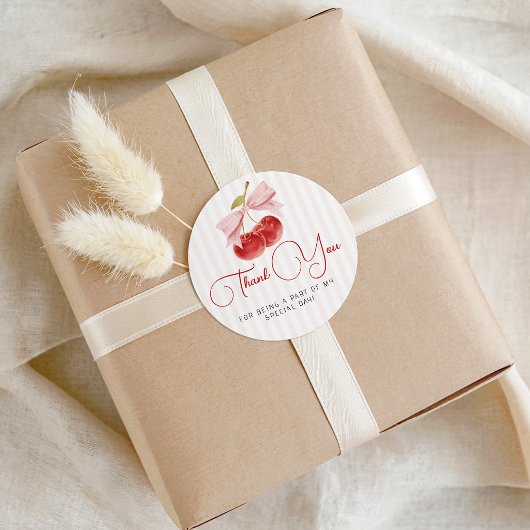 Étiquettes Cadeau Cherry Birthday Favor Tag