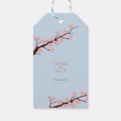 Étiquettes-cadeau Cherry Blossom Mariage à thème (Dos)