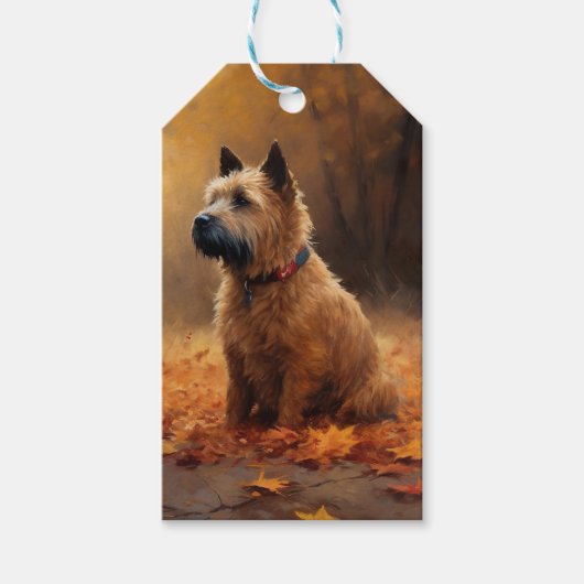 Étiquettes-cadeau Chesapeake Bay Terrier en congé d'automne (Devant)