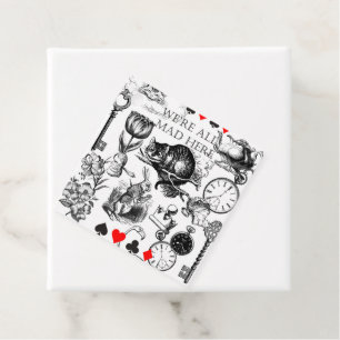 Étiquettes Cadeau cheshire cat classique alice dans l'art du pays de