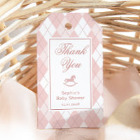 Cheval à roche Vintage Jacquard rose Merci