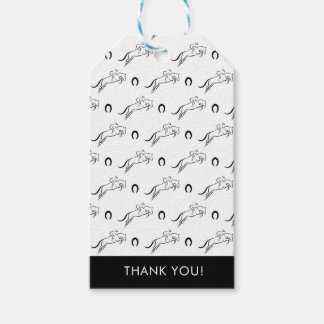 Étiquettes-cadeau Cheval de saut | Équitation | Entraîneur de chevau