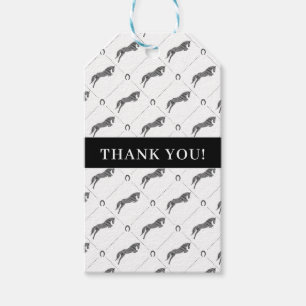 Étiquettes-cadeau Cheval de saut Scribble Horse Horse Trainer Gi