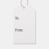 Étiquettes-cadeau Cheval gris joli debout en Lavender (Dos)