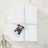 Étiquettes-cadeau Chevaux en Casquette du Père Noël (Avec de laficelle)