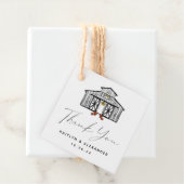 Étiquettes Cadeau Chic Barn Merci Mariage (En situation)