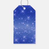 Étiquettes-cadeau Chic Blue Sparkle Graduate Custom Graduate Party (Dos)