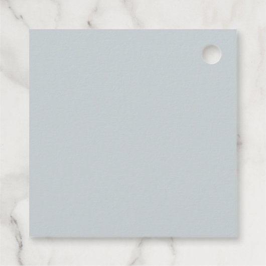 Étiquettes Cadeau Chic gris bleu Anemone fleur merci mariage (Dos)