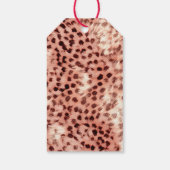 Étiquettes-cadeau Chic Joli Rose Gold Leopard (Dos)