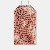 Étiquettes-cadeau Chic Joli Rose Gold Leopard Parties scintillant Am (Dos)