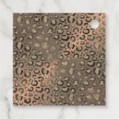 Étiquettes Cadeau Chic Leopard Rose Fabuleux 40e anniversaire Person (Dos)