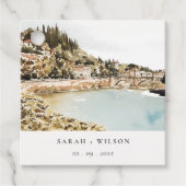 Étiquettes Cadeau Chic Vérone Adige River Italie Mariage d'aquarelle (Devant)