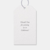 Étiquettes-cadeau Chien Baby shower Pit Pitbull Blue Boy (Dos)