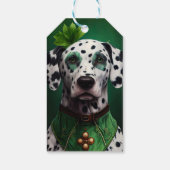 Étiquettes-cadeau Chien dalmate en tenue de la Saint Patrick (Dos)