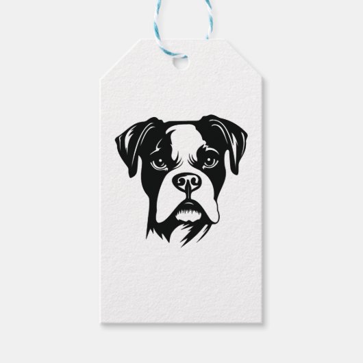 Étiquettes-cadeau Chien de boîte (Devant)