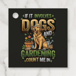 Étiquettes Cadeau Chien de jardin si cela implique des chiens et du