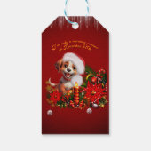 Étiquettes-cadeau Chien drôle (Dos)