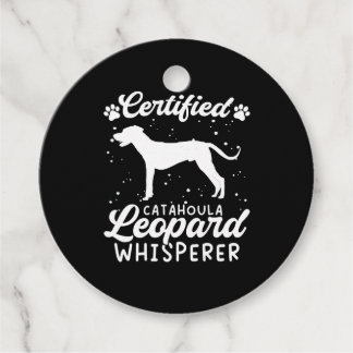 Étiquettes Cadeau Chien léopard de Catahoula Cerified Chien Whispere