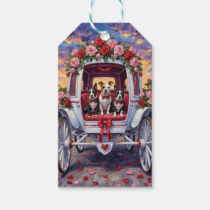 Étiquettes-cadeau Chien Staffordshire américain Saint-Valentin
