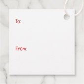 Étiquettes Cadeau Chiens de Carlin de Noël (Dos)