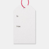 Étiquettes-cadeau Chiens de Carlin de Noël (Dos)