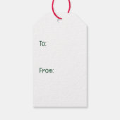 Étiquettes-cadeau Chiens de chiot de Noël Goldendoodle (Dos)