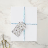 Étiquettes-cadeau Chiens de comptage sur blanc (Avec de laficelle)