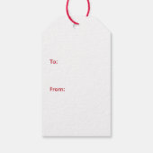 Étiquettes-cadeau Chiens de Noël Dobermann (Dos)