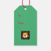 Étiquettes-cadeau Chiens de Noël mignons (Dos)
