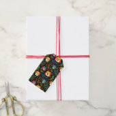 Étiquettes-cadeau Chiens de Noël mignons (Avec de la ficelle)