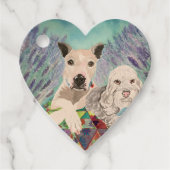 Étiquettes Cadeau Chiens de pique-nique (Devant)