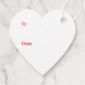 Étiquettes Cadeau Chiens de Saint-Valentin (Dos)