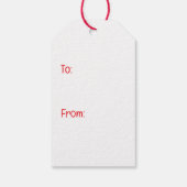 Étiquettes-cadeau Chiens de Saint-Valentin (Dos)