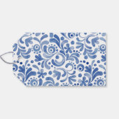 Étiquettes-cadeau Chiens de Staffordshire aquarelle (Dos (Horizontal))