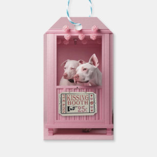 Étiquettes-cadeau Chiens de taureau Pit Bissing Booth