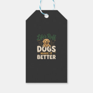 Étiquettes-cadeau Chiens Drôles Rendent Ça Meilleur