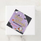 Étiquettes Cadeau Chiens mignons Trick ou traiter les invitations Ha (En situation)