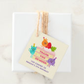 Étiquettes Cadeau Chiffres de bosses Merci de gâteau d'anniversaire (En situation)