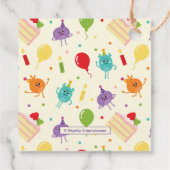 Étiquettes Cadeau Chiffres de bosses Merci de gâteau d'anniversaire (Dos)