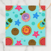 Étiquettes Cadeau Chiffres de bosses Merci d'été (Dos)